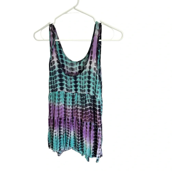 Lovers + Friends Angel Tank Tie Dye Mini Dress in Blue/Purple Size S - Picture 8 of 10